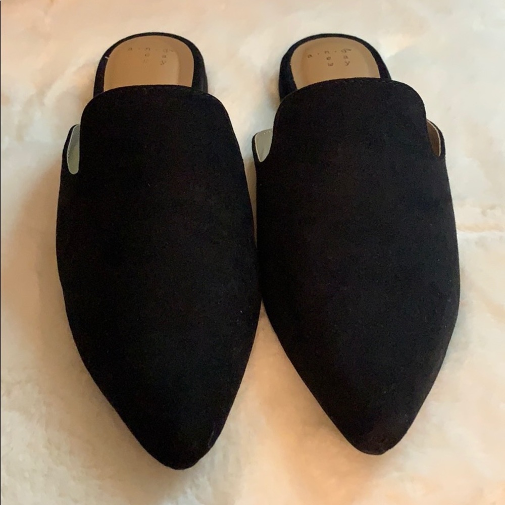 Cute Black Mules